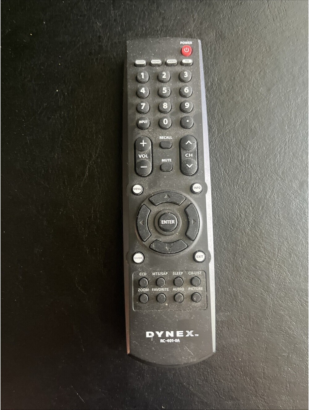 DYNEX RC-401-0A LCD BLACK TV REMOTE CONTROL for DX-L32-10A DX-L37-10A DX-L42-10A